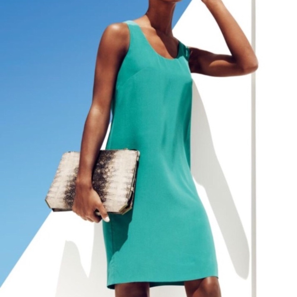 J Crew twist back shift dress